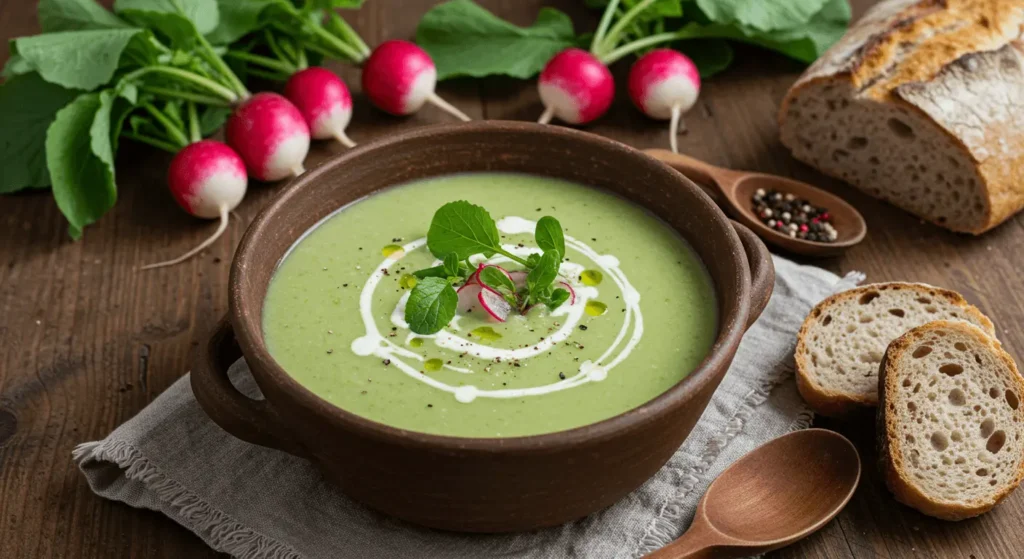 From Scraps to Satisfying: Creamy Radish Leaf Soup Recipe
